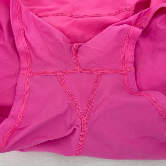 Lululemon Tall Pace Rival Skirt Electric Bright Hot Pink Golf Tennis Skort 14 - Picture 10 of 12